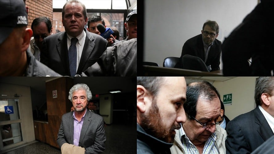 Federico Gaviria, Gabriel Dumar, Gustavo Torres y Eduardo Zambrano fueron llamados a juicio por estar implicados en el caso Odebrecht. Foto: Colprensa