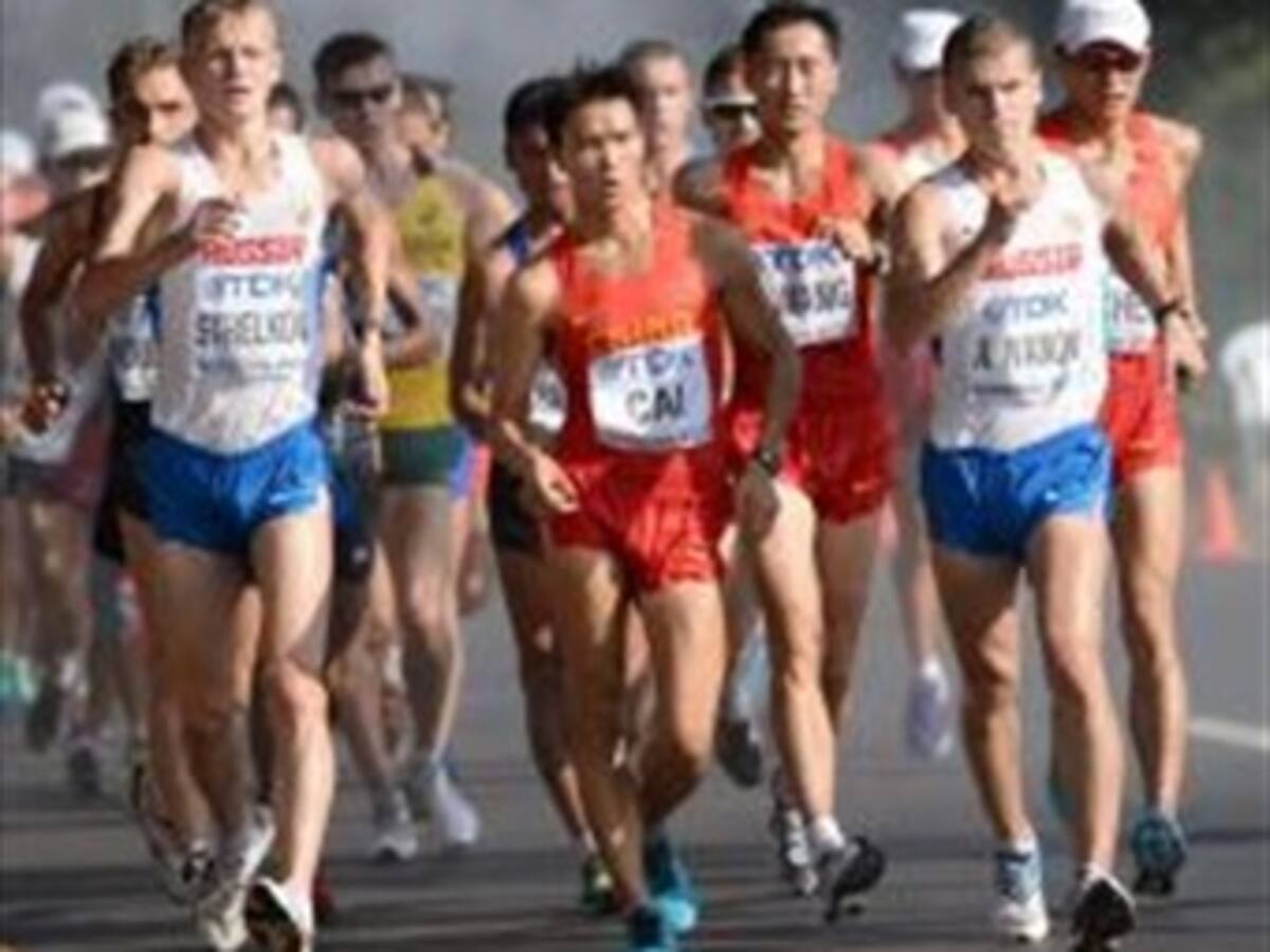 Aleksandr Ivanov ganó la prueba de 20 km marcha, el colombiano Montaña ocupó el puesto 17°