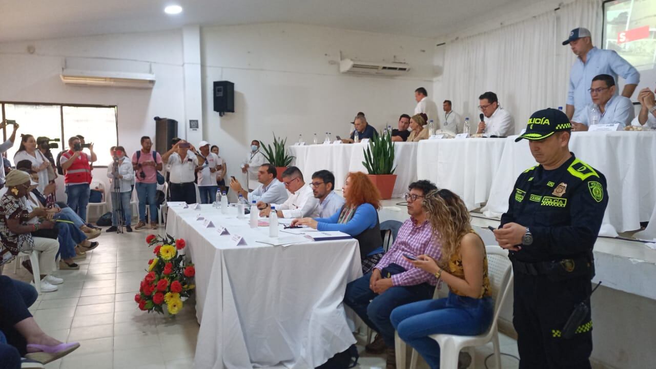 La Comisión de Ordenamiento Territorial sesionó en el principal colegio público de San Marcos (Sucre).