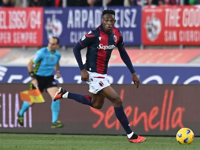 Jhon Lucumí jugador del Bologna. (Photo by Alessandro Sabattini/Getty Images)