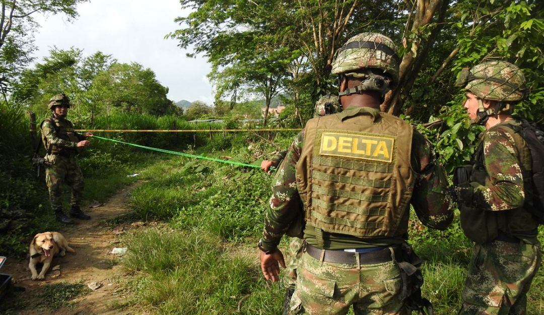 ELN instala artefactos explosivos para atentar contra las bases militares 