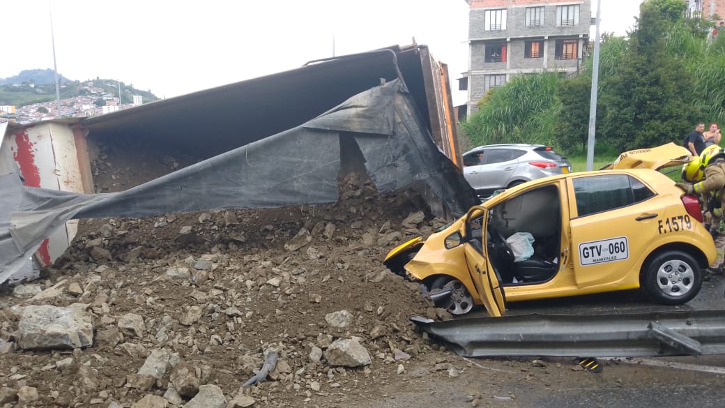 Accidente de tránsito en vías de Manizales