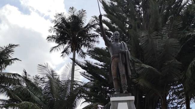 Los actos protocolarios se cumplieron en el parque principal de Salento