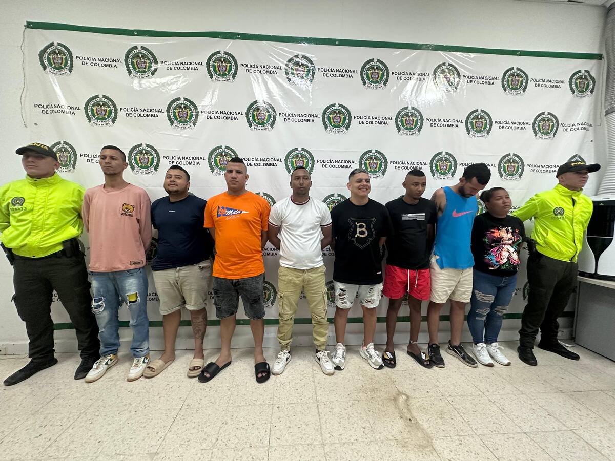 Capturados nueve ‘pachencas’ por homicidio, constreñimiento a empresarios y mototaxistas