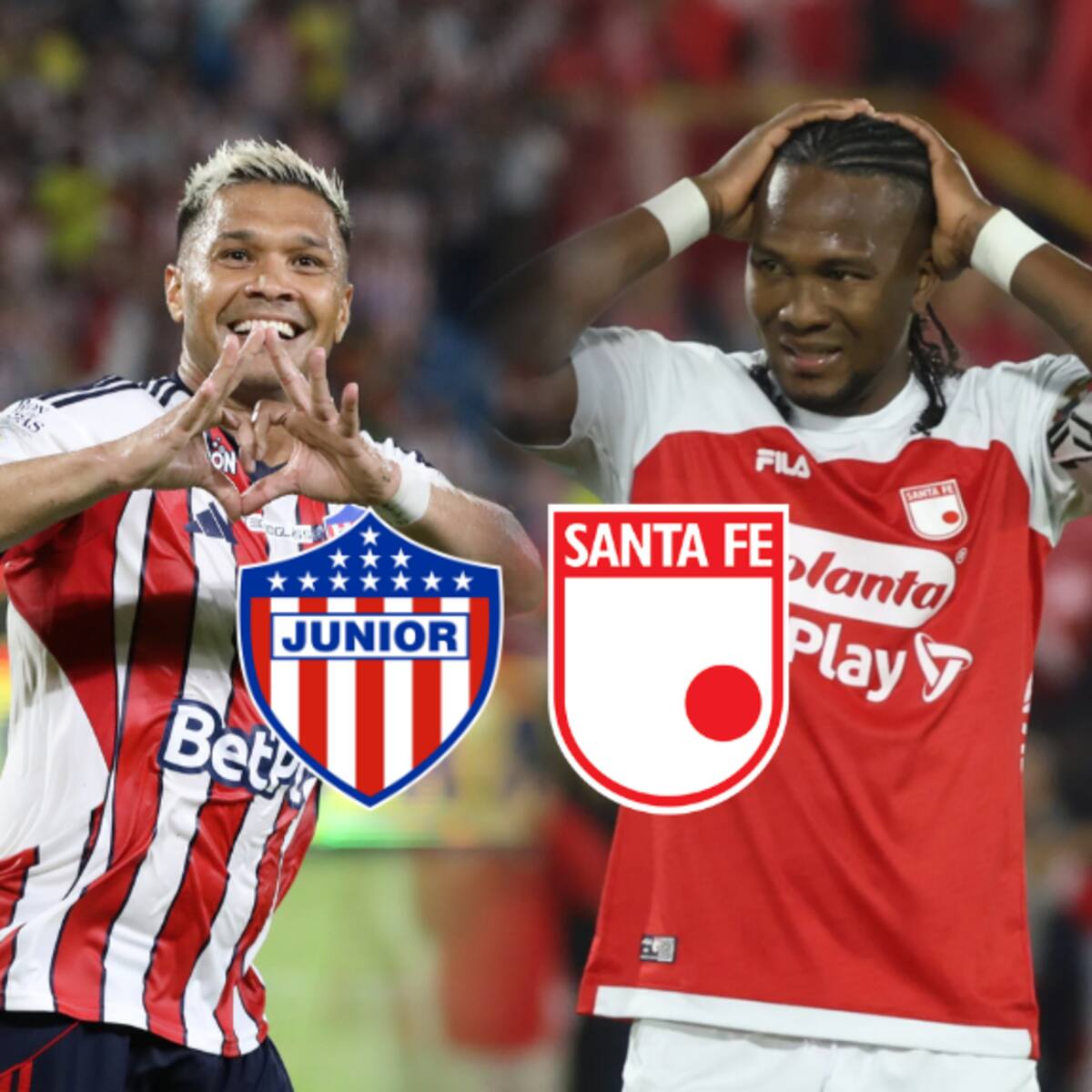 Esto dijo Hugo Rodallega sobre su cruce con Teófilo Gutiérrez en el partido Santa Fe vs Junior