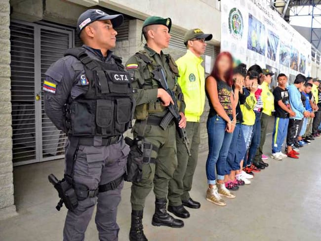Capturan a 20 miembros de la banda delincuencial de Pachelly en el municipio de Bello, Antioquia