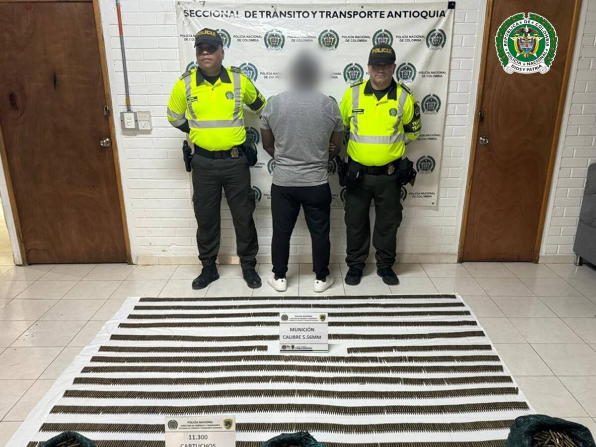 Capturaron a un sargento del ejército con más 11 mil cartuchos en Puerto Triunfo