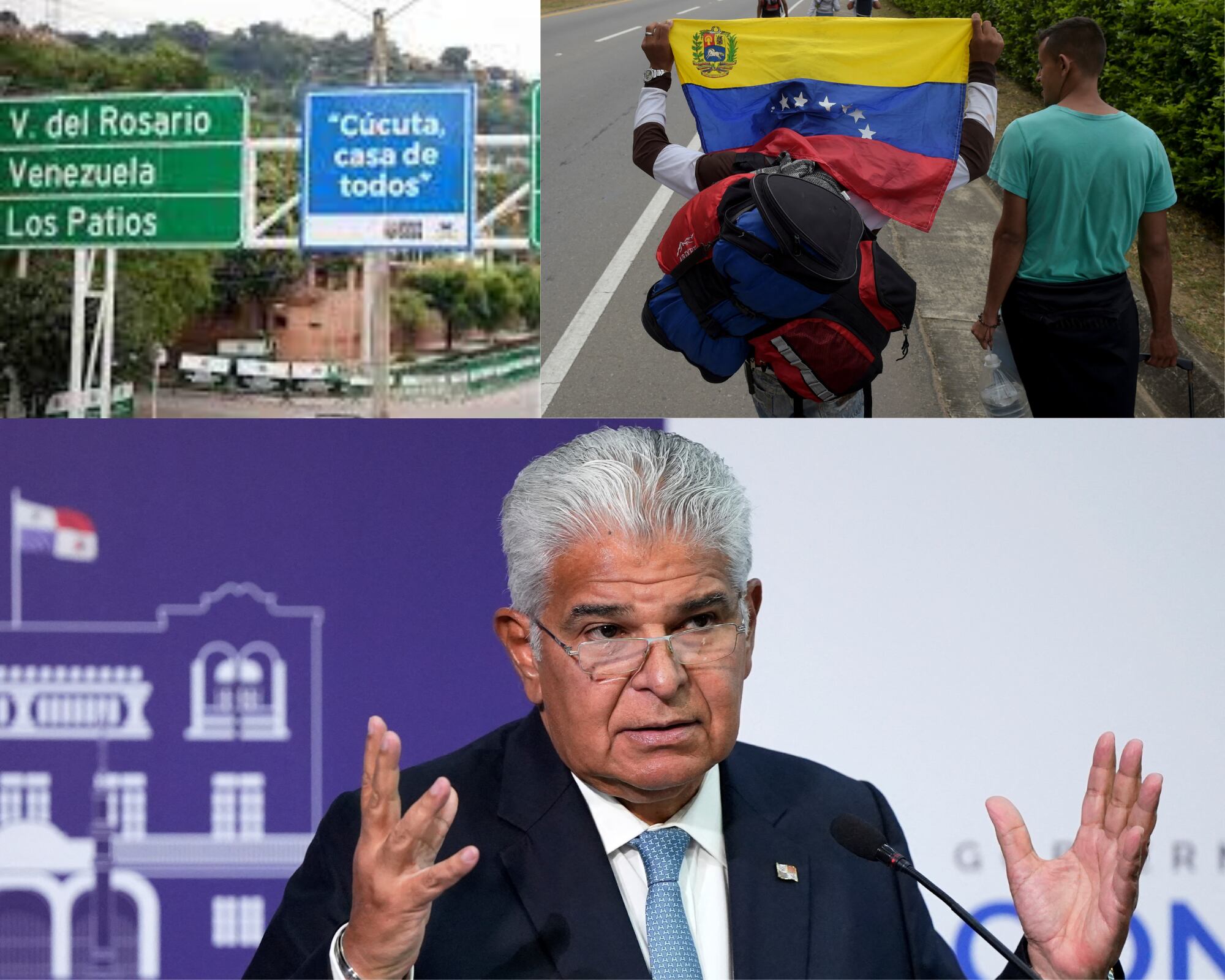 El presidente José Raúl Mulino dijo que este es el principal plan que tienen en mente dado que su país no tiene relaciones con Venezuela y esto hace imposible las deportaciones.
(foto: Caracol Radio / Getty )