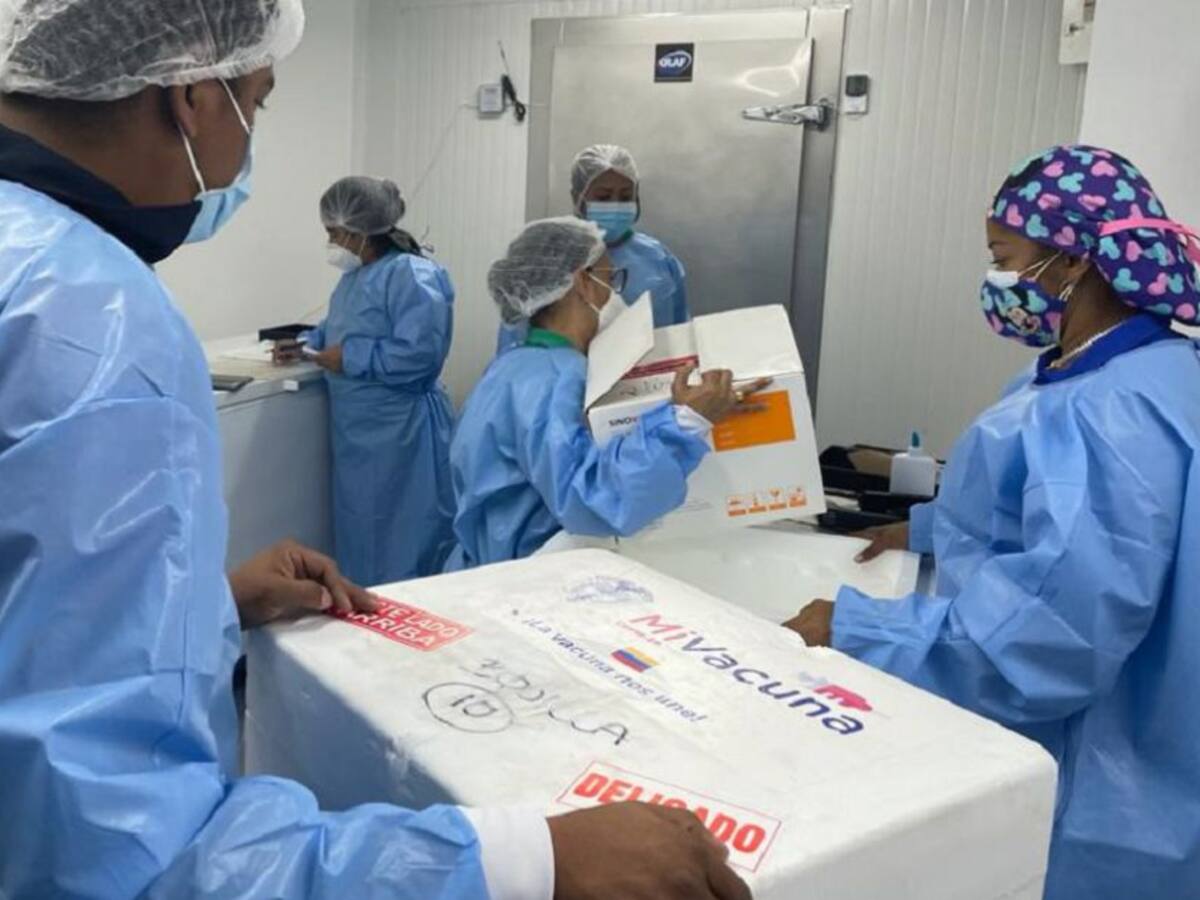 Llegaron 66.090 vacunas de Sinovac para segundas dosis en Barranquilla