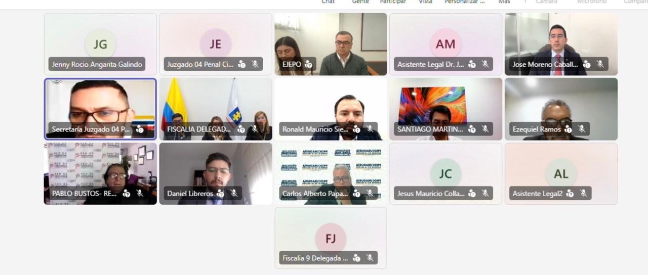 Olmedo López nuevamente aceptó cargos por el desfalco de la UNGRD. Foto: Tomada de la audiencia.