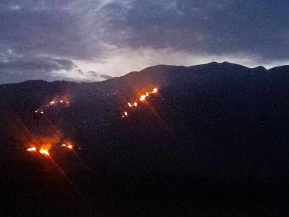 Incendio forestal en el Guamo, Tolima podría extenderse a otras poblaciones