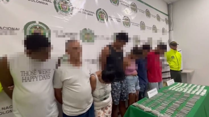 Presuntos jíbaros capturados por la Policía de Santa Marta / Foto: Mesan