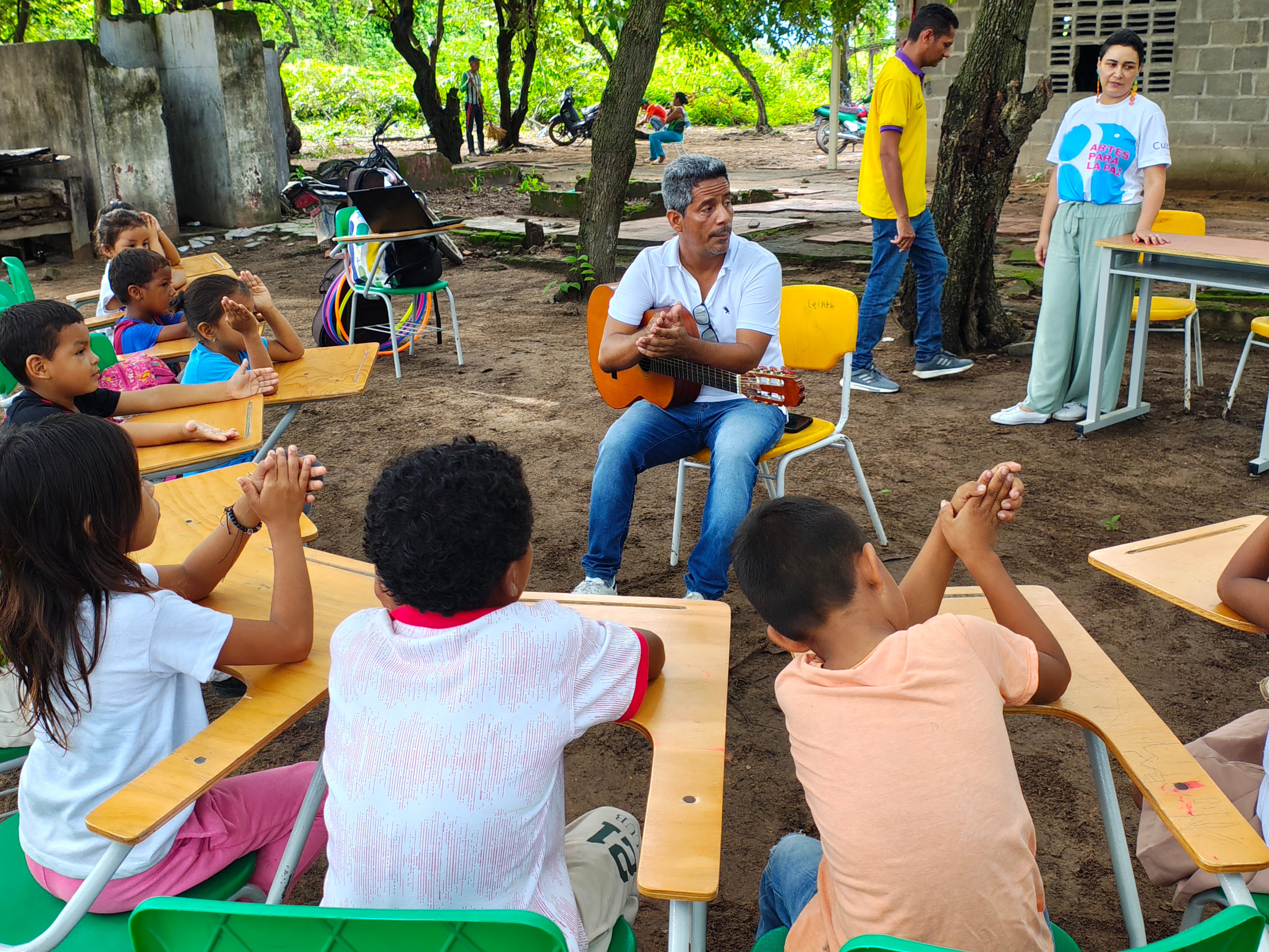 Artes para la paz: La estrategia que busca que los niños en zonas de conflicto no tomen las armas. Foto: Suministrada.