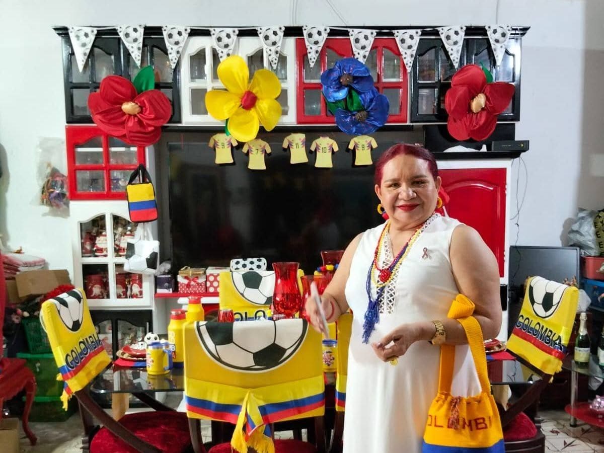 El hogar que se viste de amarillo, azul y rojo por amor a la Selección Colombia