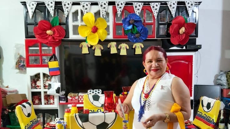 El hogar que se viste de amarillo, azul y rojo por amor a la Selección Colombia