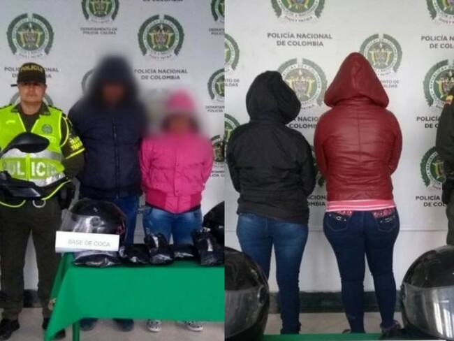 Llevaban base de coca camuflada en los cascos