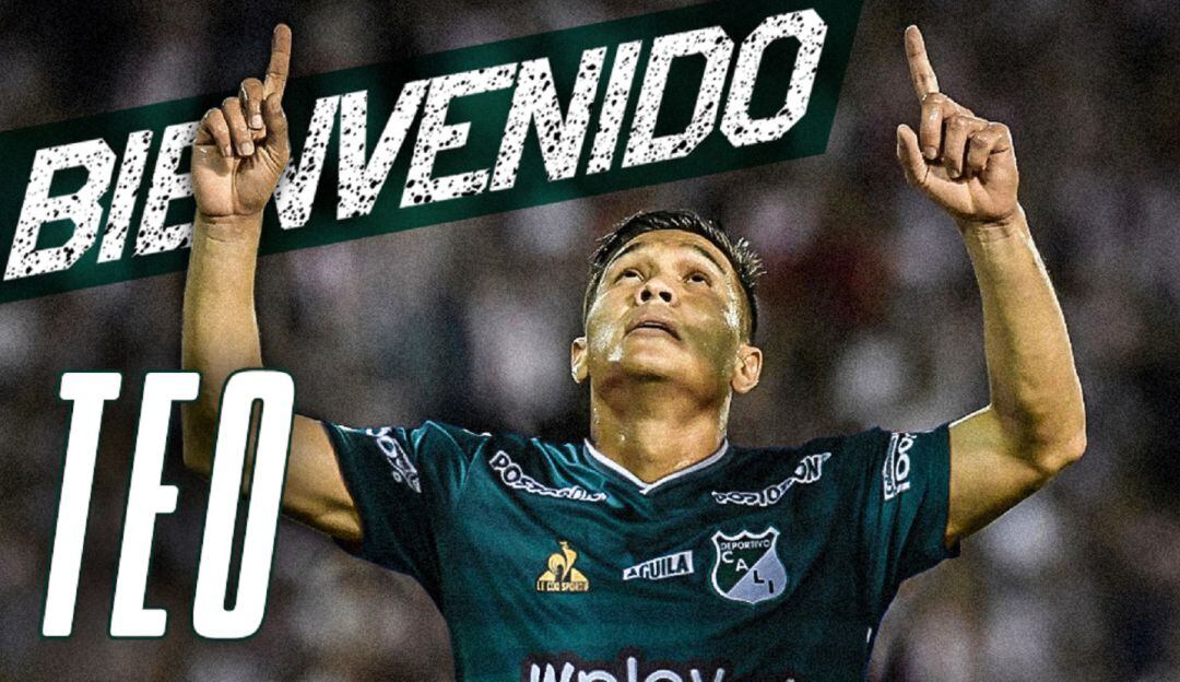 Teófilo Gutiérrez, presentado como nuevo jugador del Deportivo Cali.
