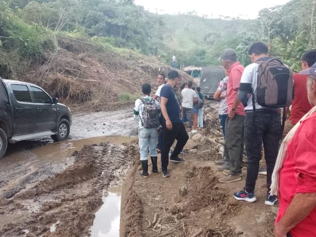 Protestas en Transversal del Carare