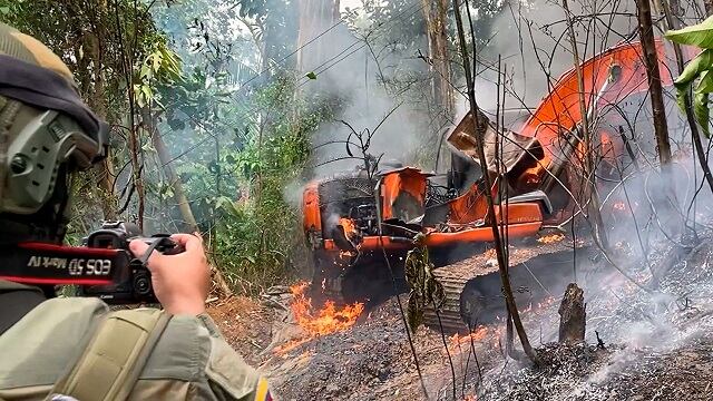 Minería ilegal- foto presidencia