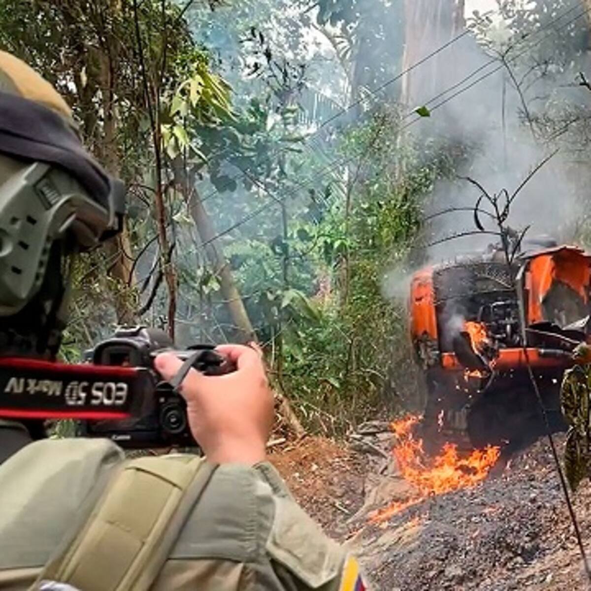 El gobierno nacional dice que en 2023 han destruido 15 dragones en Bajo Cauca