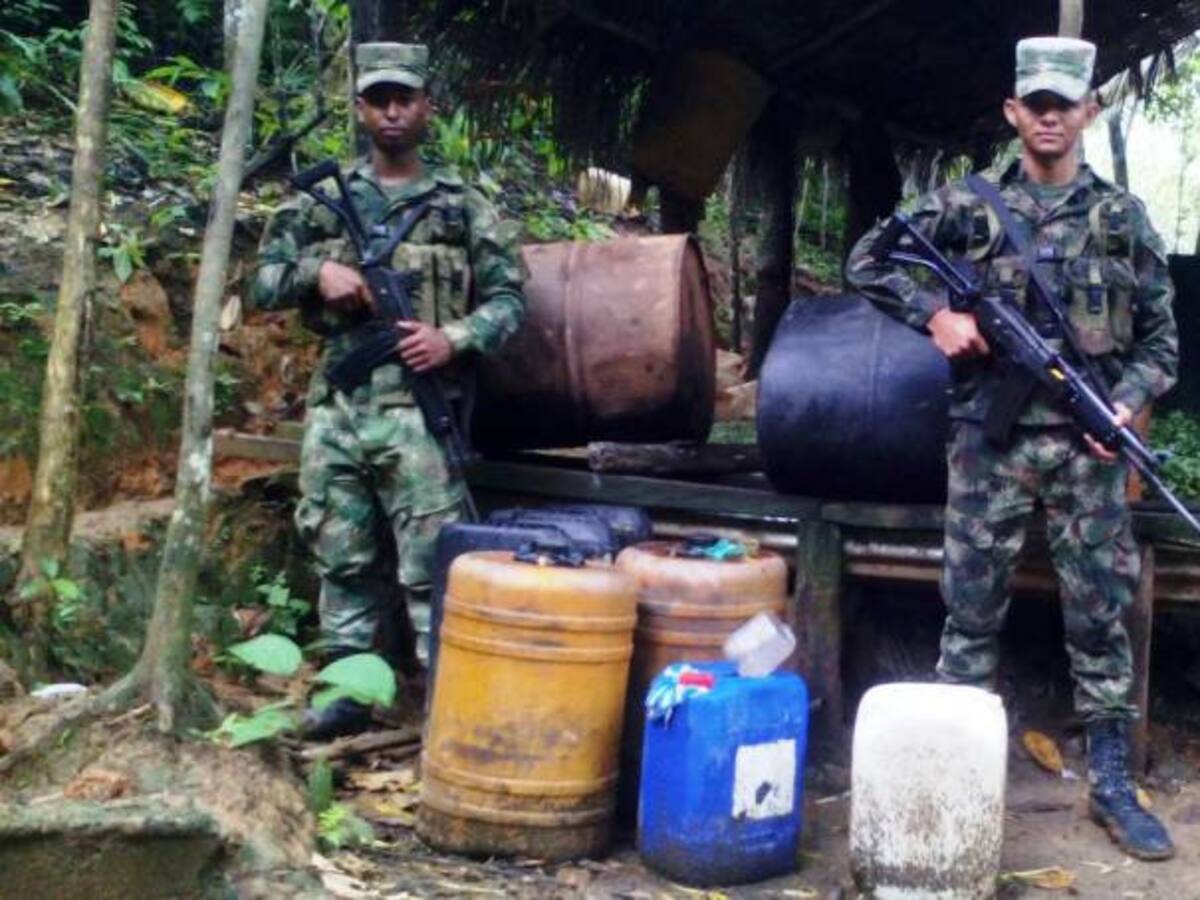 Hallan cristalizadero de coca del Clan Úsuga en el sur de Bolívar