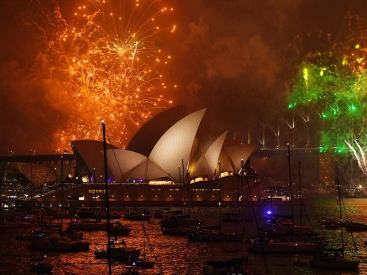 Australia y Nueva Zelanda saludaron el 2018 con espectáculo de fuegos artificiales