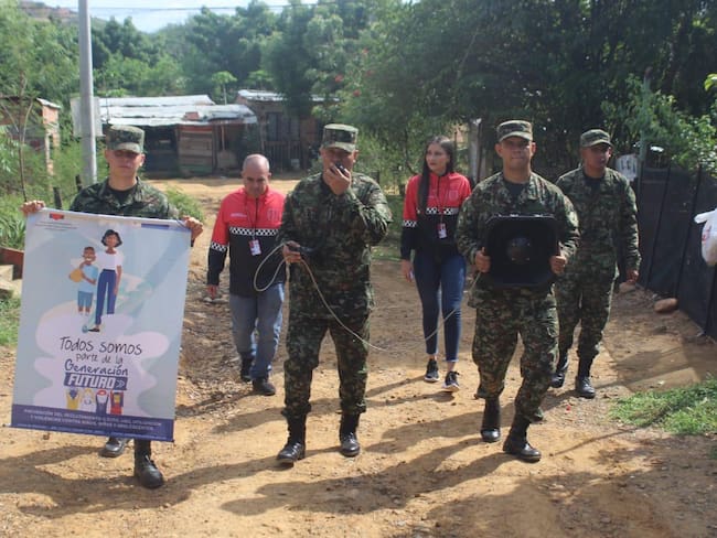 Jornadas en asentamientos de Cúcuta / Foto: Batallón de Apoyo de Acción Integral
