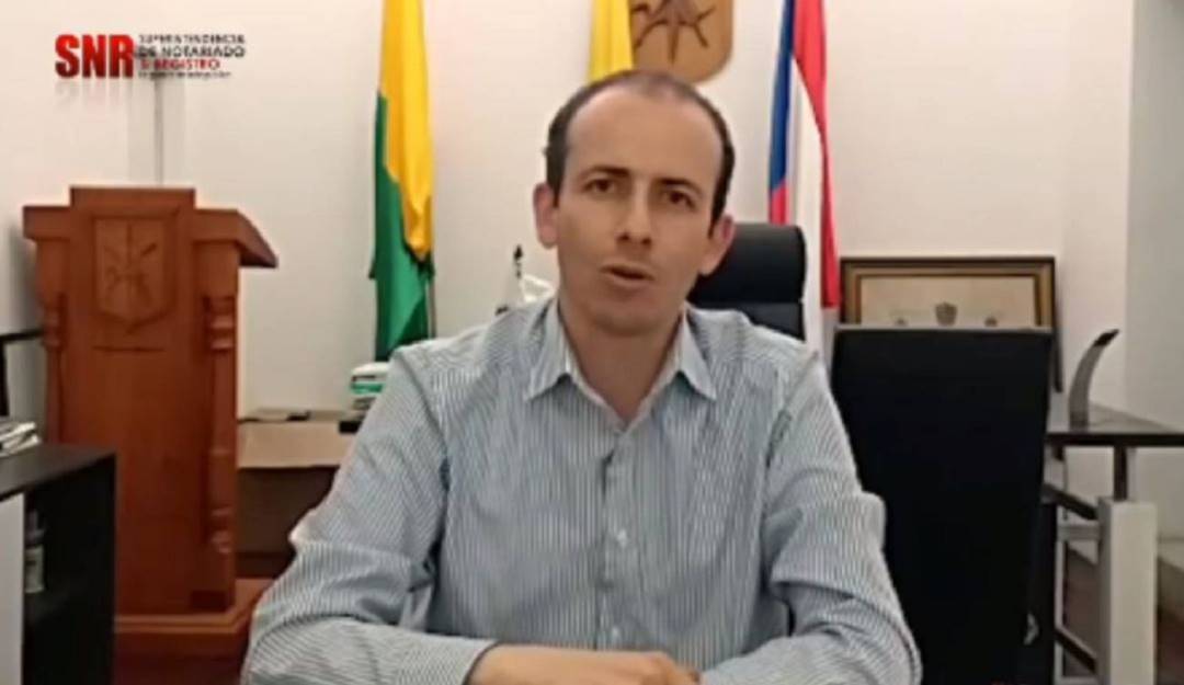 Juan Pablo Rosas, alcalde de Salamina. Crédito: Alcaldía de Salamina.