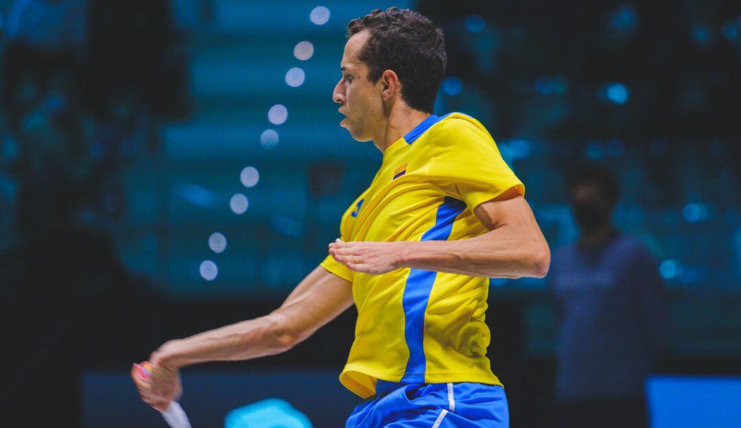 Daniel Galán en la Copa Davis 2021
