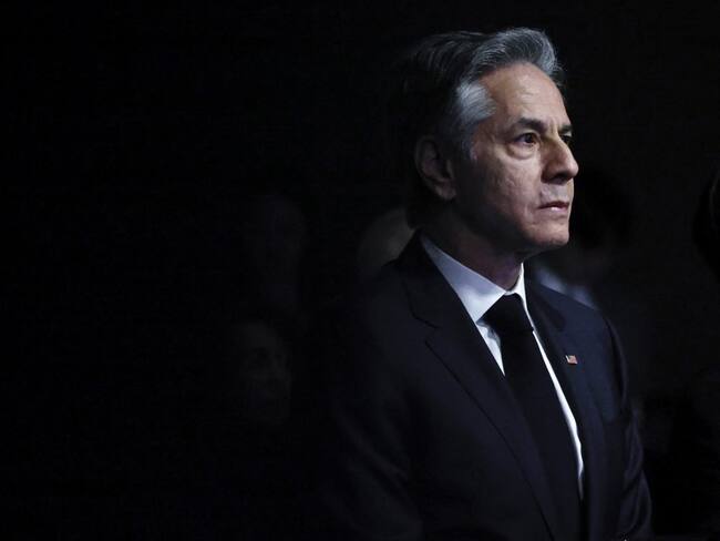 El secretario de Estado de Estados Unidos, Antony Blinken, asiste a la Tercera Cumbre para la Democracia en Seúl el 18 de marzo de 2024. (Foto de EVELYN HOCKSTEIN / POOL / AFP)