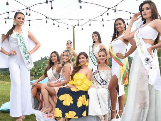 Las candidatas participan del certamen en el municipio de Calarcá, Quindío