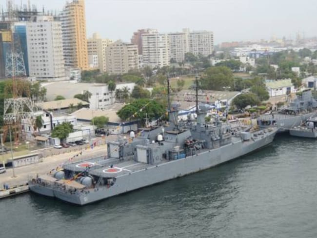 Buque Escuela “Guayas” de la armada del Ecuador atraca en Cartagena