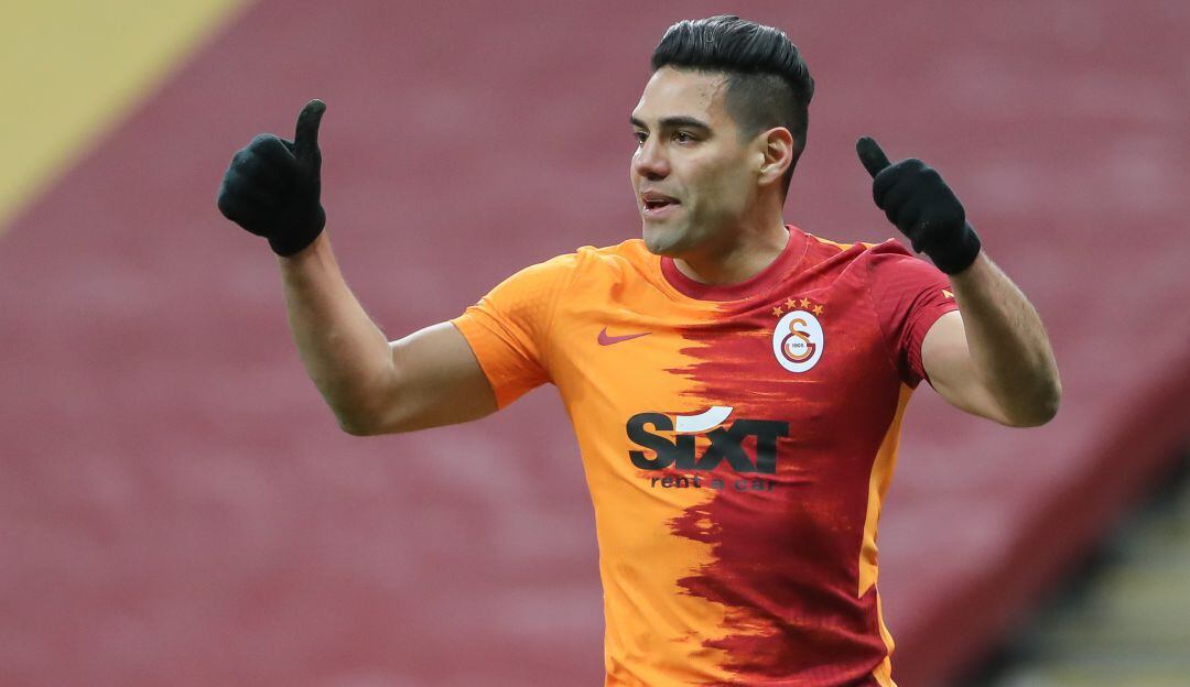Falcao en su último partido con Galatasaray.