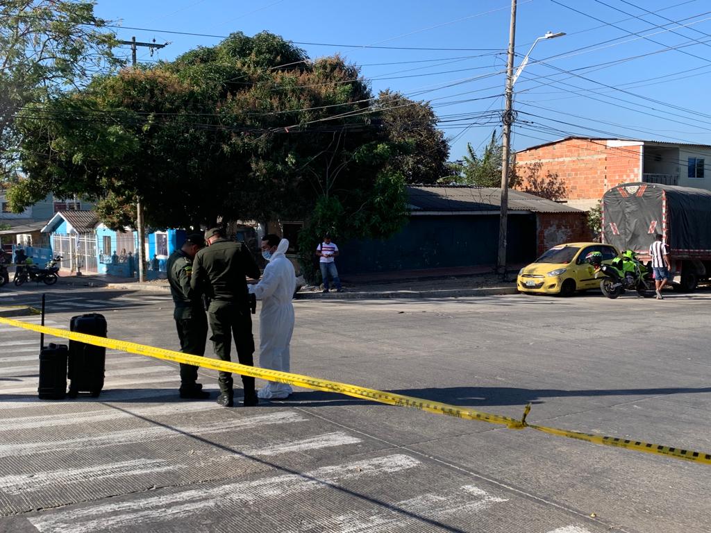 Sitio de masacre en el barrio El Santuario