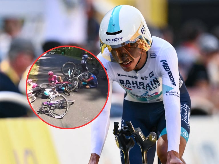Tour de Francia 2025, etapa 7: así quedó Santiago Buitrago en la general, tras sufrir dura caída / Getty Images