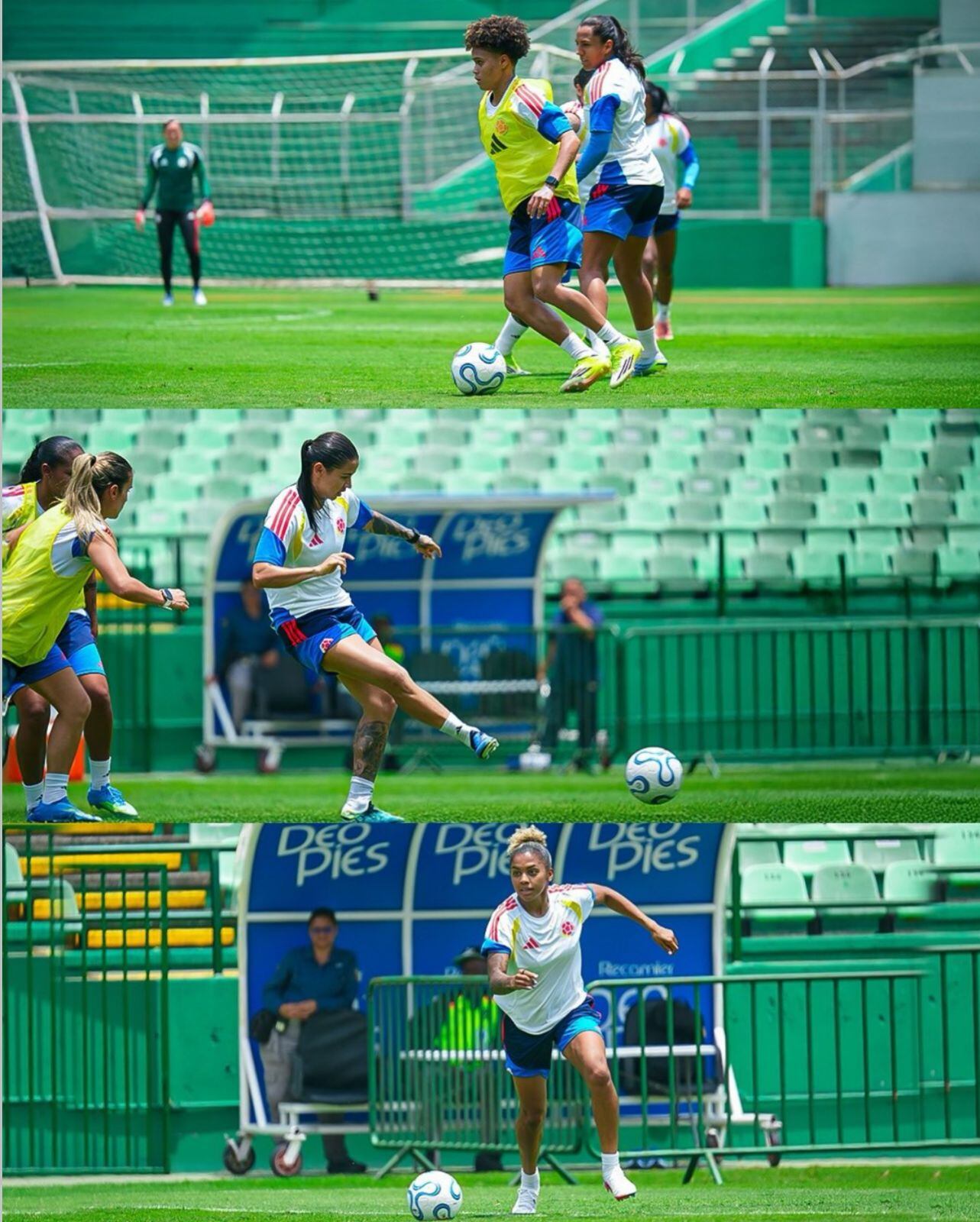 Entrenamiento de la Selección Femenina de Mayores en Yumbo. Foto: Selección Colombiana Femenina