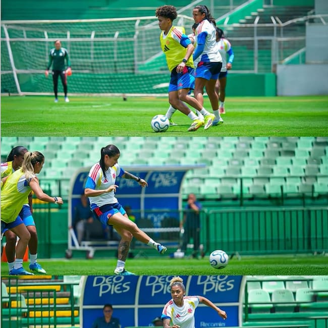 Entrenamiento de la Selección Femenina de Mayores en Yumbo. Foto: Selección Colombiana Femenina