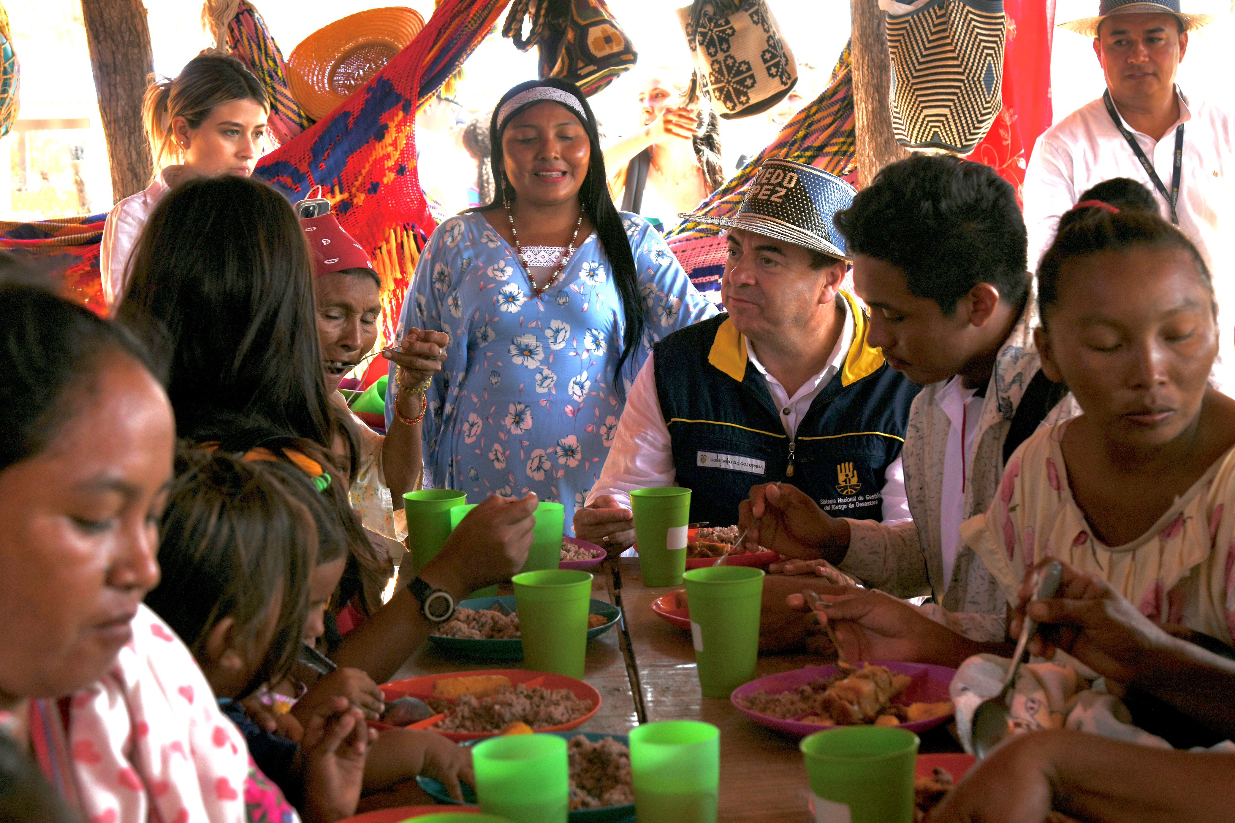 Imagen de referencia del programa ollas comunitarias en La Guajira./ Foto: Unidad Nacional de Gestión del Riesgo de Desastres