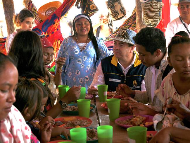 Imagen de referencia del programa ollas comunitarias en La Guajira./ Foto: Unidad Nacional de Gestión del Riesgo de Desastres