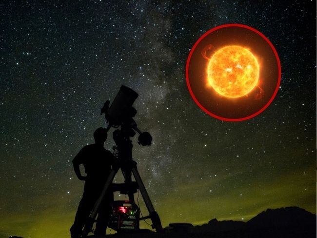 Astrónomo estudiando el sol // Sol // Getty Images