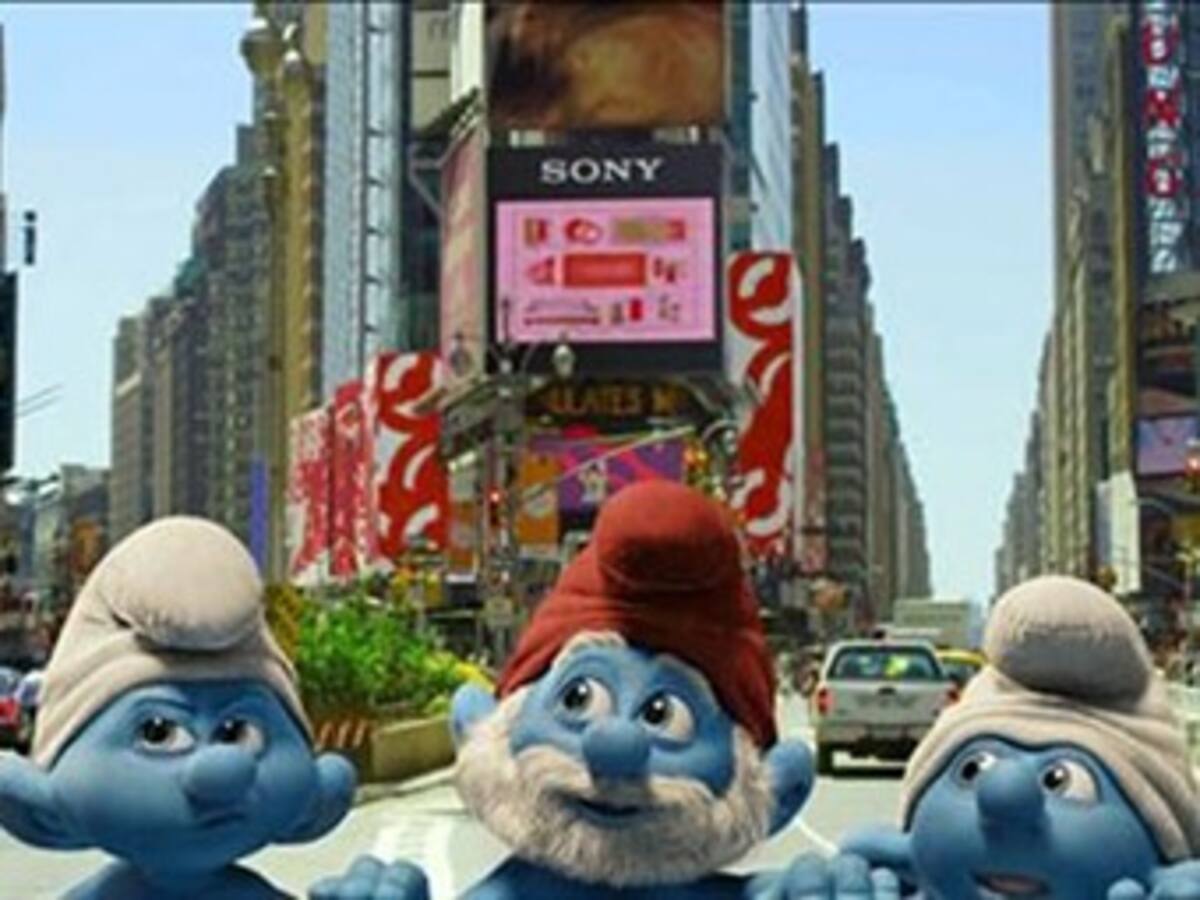 Los pitufos en Nueva York, con Sofia Vergara
