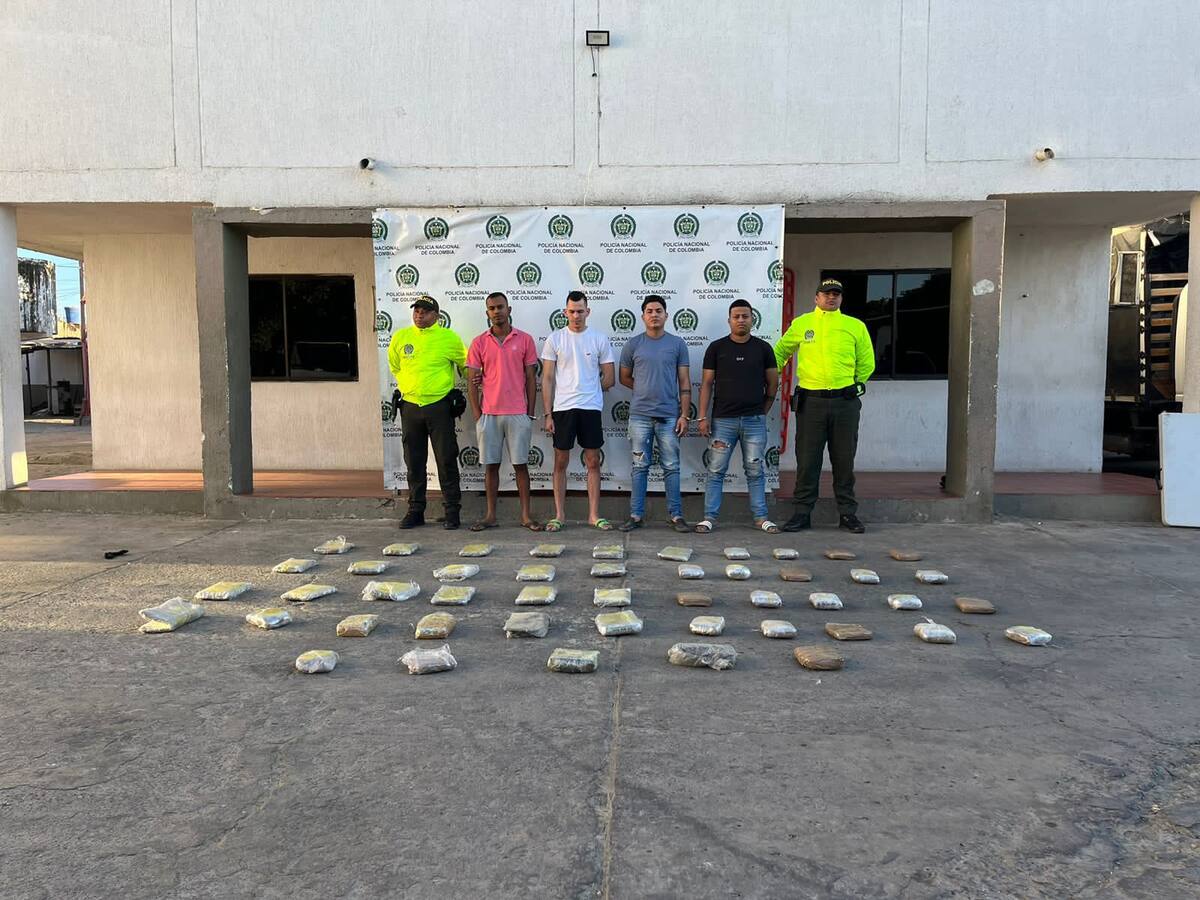 Golpe contra el microtráfico en La Guajira: capturaron a cuatro