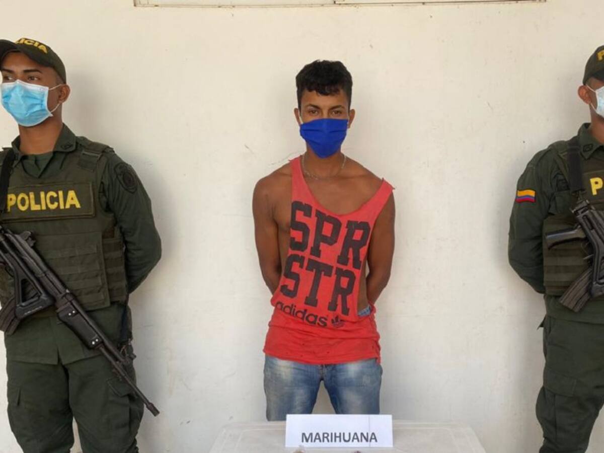Capturan con marihuana a 'Ron Compuesto' en San Martín de Loba, Bolívar