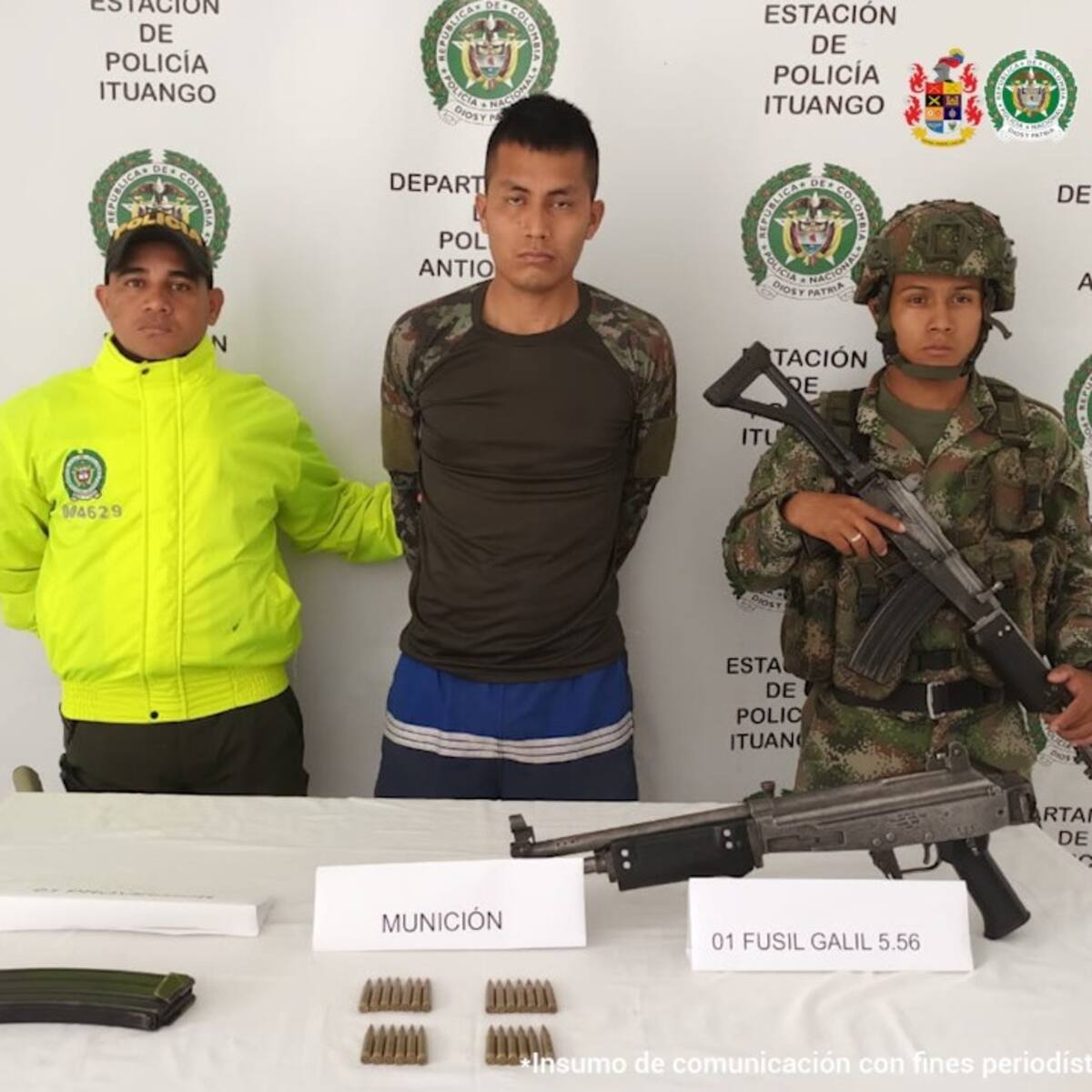 Soldado señalado de asesinar a dos compañeros en Ituango ya fue enviado a la cárcel