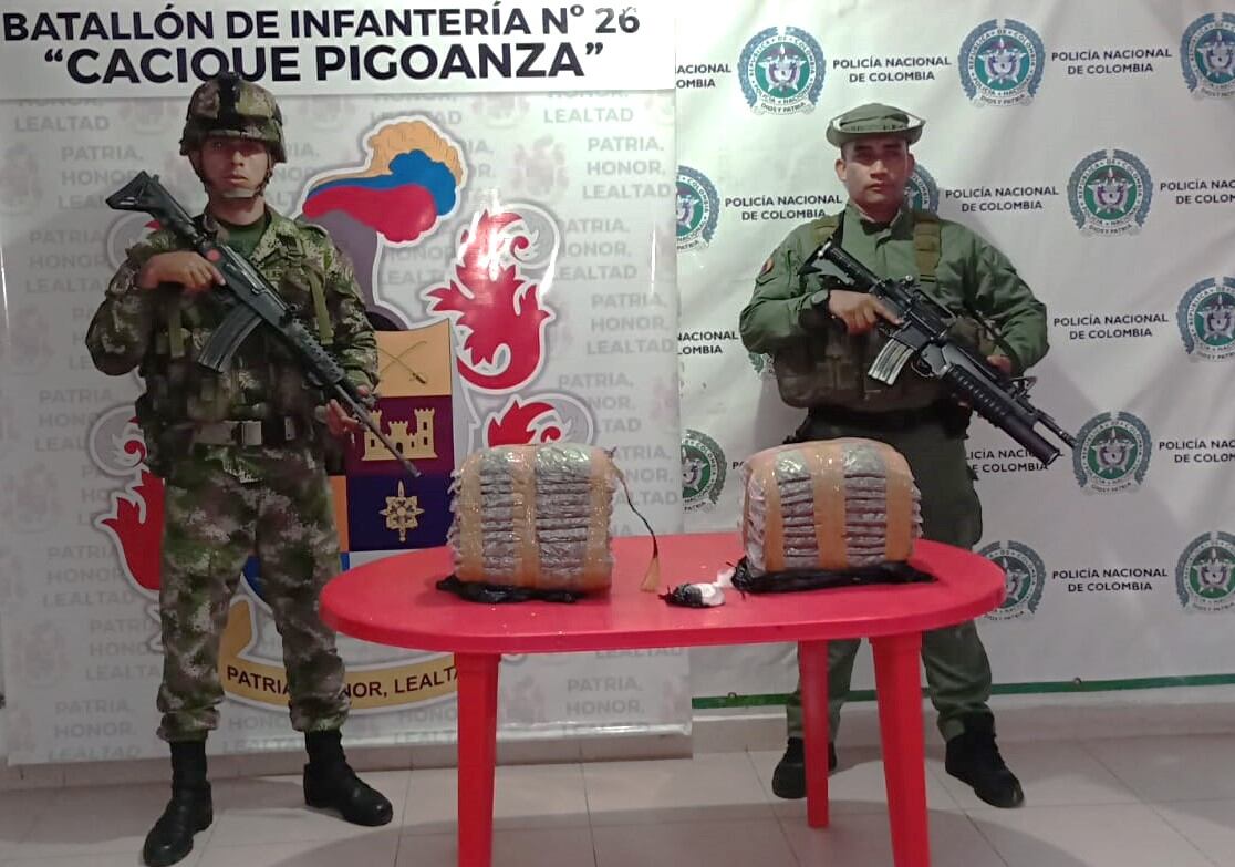 Ocho kilos de marihuana tipo Cripy fueron abandonados en carreteras del Huila