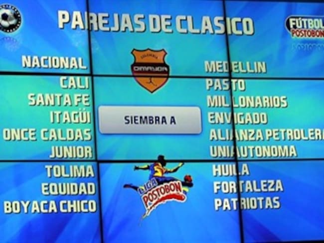 Emparejamientos y primeras fechas del fútbol profesional en la A y B