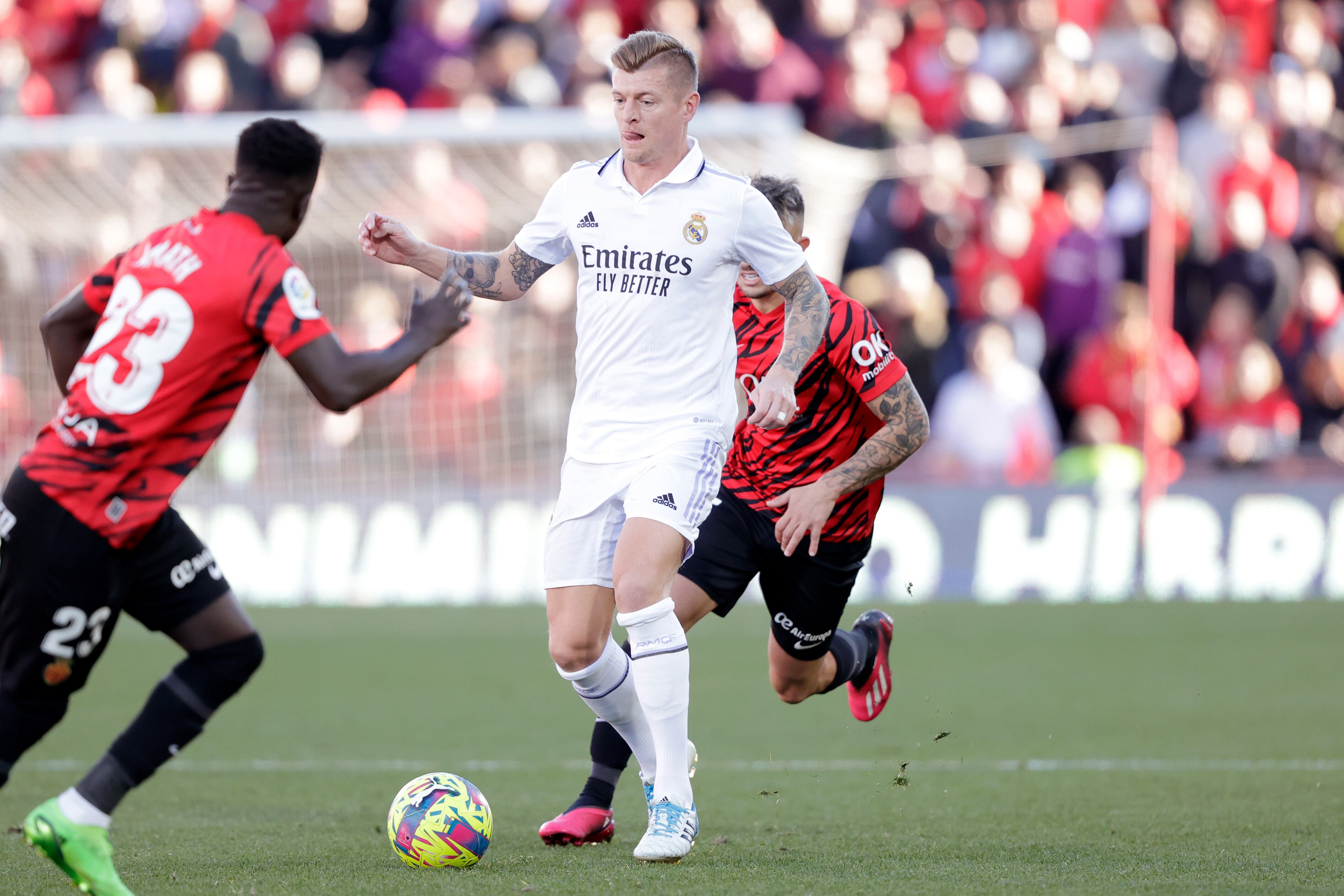 Toni Kroos en La Liga Santander. Partido entre Real Mallorca v Real Madrid. (Photo by David S. Bustamante/Soccrates/Getty Images)