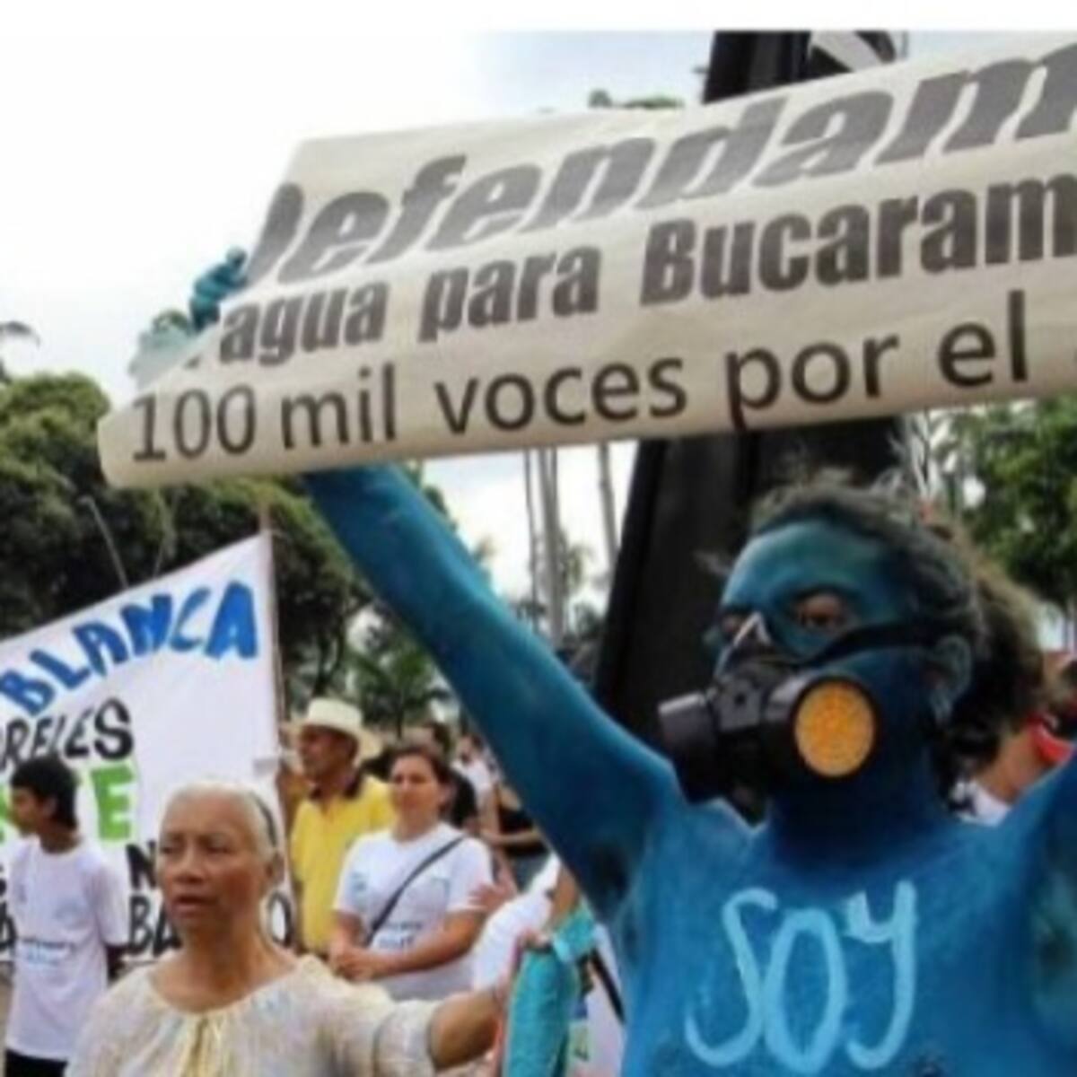 Plantón en Bucaramanga por la delimitación del páramo de Santurbán