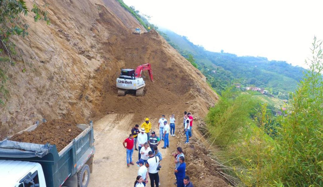 Vías afectadas en Caldas durante la primera temporada de lluvias de 2022