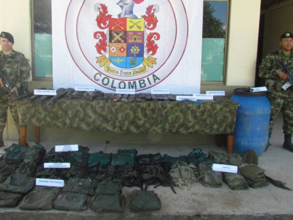 Depósito ilegal del Eln fue hallado por el Ejército en Arauquita